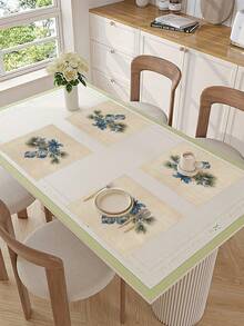 1 pieza Camino de mesa estilo porcelana china para decoración navideña, Camino de mesa tipo lino para Navidad, Camino de mesa, Camino de mesa, 1 pieza Camino de mesa, 4 piezas Individuales, 1 pieza Funda de cojín, 3 productos disponibles, Decoración de hogar de temporada para interiores/exteriores para invierno, Decoración navideña para el hogar, Decoración navideña para habitaciones, Decoraciones para fiestas de Navidad