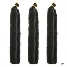 3 包 22 英寸独立包装合成法式卷发松散波浪钩针假发适用于女性日常生活 - 彩色 - 查看 23