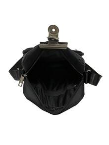 1 pieza Bolsa pequeña con cierre de cremallera de tela de nailon de unicolor, multicapa, mochila casual de moda, de mano, con correa para el hombro, adecuada para primavera, verano, otoño, uso diario, trabajo, negocios, compras - Multicolor - Ver 8