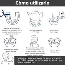 MITEGELO Protector bucal Adultos y Niños, Protector bucal Deportivo para Artes Marciales, Boxeo,, Fútbol, Rugby, Hockey, Baloncesto, Material de , con Funda Para Almacenamiento(Naranja S) - Naranja - Ver 6