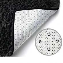Soft Shaggy Rug For Bedroom Living Room 1.40m X 2.00m - Black - View 4