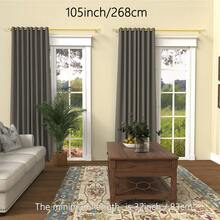 5/8英寸窗帘杆，搭配透明水晶装饰尖顶，有白色、黑色、金色、银色可选，适合28至144英寸的窗户。易于安装的坚固窗帘杆支架套装。适用于卧室、厨房、客厅、餐厅或办公室，现代优雅风格，外观简约时尚！