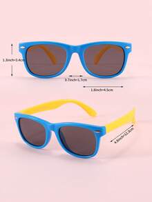 1pc Children's Fashionable Eyeglasses Set, Retro Y2K Novelty Decorative Glasses, Suitable For Boys And Girls Daily Matching, Great For Graduation, Back To School, Valentine's Day Gift