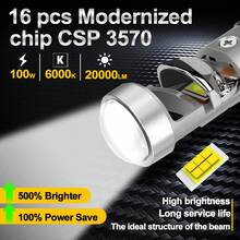 S&D H7 LED 大灯 Canbus 100W 20000LM H7 LED 投影镜头 Canbus 汽车灯泡 6500K 12V 摩托车前灯 汽车雾灯 - H7 - 查看 3