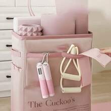 1pc Yoga Storage Basket, Durable Foldable, Universal Fit, Soft Fabric Organizer For Fitness Equipment And Home Use, Exercise Accessory Holder, Smooth Texture, Uncharged, No Battery Required, Multipurpose Organizer For Home Gym Accessories