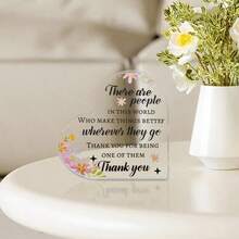 1pc, placas de acrílico inspirador - vibrante decoración para el hogar y la oficina - Organización Mundial de la Salud hace las cosas mejor, perfecto para la gratitud de los empleados, la jubilación, regalos de vacaciones, y personalizados muestras de agradecimiento - 1 pieza - Ver 1