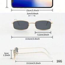 Fashionable Metal Frame Glasses With Vibrant Red And Black Gradient Lenses, Suitable For  Buyers - Đỏ - Xem 3