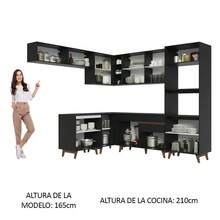 Cocina Integral Completa Modular Madesa 472cm Reims Color Negro 01 - Negro - Ver 5