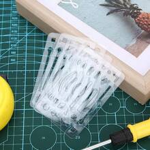 Borrador Shield inoxidable, herramientas de borrado de acero inoxidable, plantilla de dibujo ingeniería, regla herramienta de precisión para diseñoécnico y dibujo profesional - transparente - Ver 6