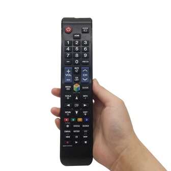 TCHDNZRC Control remoto universal de reemplazo para TV Samsu Ng, compatible con todos los modelos de TV inteligente Samsu Ng LCD, LED, QLED, SUHD, UHD, Plasma 4K y 3D HDTV con botones retroiluminados - No se necesita configuración. 1. COMPATIBLE CON MODELOS DE TV: Control remoto universal de reemplazo para TV inteligente Samsu Ng, LCD, LED, QLED, SUHD, UHD, Plasma 4K y 3D HDTV con botones retroiluminados.