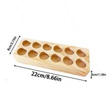 Black Walnut & Pine Essential Oil Bottle Storage Box, Simple & Fashionable Aromatherapy Display Shelf