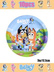 Đồ dùng trang trí tiệc sinh nhật Bluey, Hoạt hình trang trí tiệc cho chó - Trang trí tiệc sinh nhật theo chủ đề Once Đồ dùng tiệc, Bối cảnh tiệc sinh nhật theo chủ đề Once - Nhiều màu - Xem 5