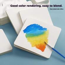 50/100 Pcs Blank Watercolor Paper,Thickening 300gsm For Professional Artists, Beginners Acrylics Watercolors,Gouache,Inks,Oil Paintings,PostCard Students Art Supplies Gift Best Choice Back To School Supplies Halloween Easter Christmas Card Drawing Tools