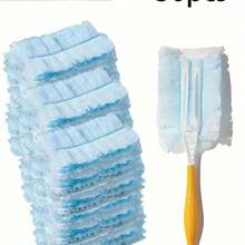 SUIT, Disposable Duster Refills, Electrostatic Duster Heads Replacement - Effortless Dust Removal For Electronics, Furniture, Blinds, And Ceiling Fans – (Handle Not Included) - Cleaning Supplies, Cleaning Accessories - Yellow - View 1