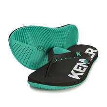 Kenner Flip Flop Sandal Red Original Men's Women's - 黑色和綠色 - 查看 9