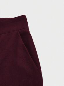 Quần nữ Essentials/Bicas thanh lịch, thoải mái, dáng ôm, cạp cao, có túi, thời trang, sang trọng, thích hợp cho mùa xuân. - Màu Đỏ Sâu - Xem 7