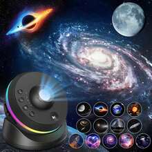 13-In-1 Ultra HD Meteor For Galaxy Projector Lamp, 4K HD Solar System Starry Sky Light,1/2H Timer 4-Key Control, RGB Color Changing Ambient Night Light USB Light Fixture With 360-Degree Rotatable LED For Galaxy Projector, For Bedroom Dining Table, Game Room Home Theater Wedding Holiday Gift, Bedside Projection Lamp, Ceiling Lighting