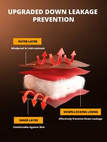 CAMEL CROWN Women's Outdoor Down Jacket Autumn And Winter 700 Fill Power Water Repellent Down Men's Thick Hooded Warm Puffer Jacket - Space Gray - View 4