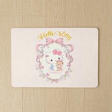 Miniso 1pc Hello Kitty Butterfly Garden Series Soft, Non-Slip, Absorbent Bath Mat, Suitable For Bathroom And Kitchen, Solid Color Base - Multicolor - View 2