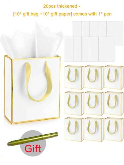 20/10 حقيبة هدايا من الورق المعدني مع مقابض، أكياس هدايا ورقية رقيقة شاكرة، حقائب يد عصرية، أكياس تغليف هدايا الحفلات، أكياس ورقية للملابس، أكياس هدايا بسيطة، أكياس تغليف هدايا، حقائب هدايا ملابس، أكياس ورق كرافت محمولة باليد، أكياس تسوق ورقية كبيرة وصغيرة للهدايا، مناسبة لعيد الهالوين والكريسماس وعيد الشكر والاجتماعات التجارية الصغيرة والأعراس وحفلات عيد الميلاد ومستلزمات الحفلات والأعياد.