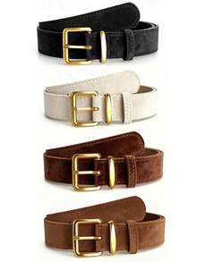 3pcs Women's Belts, Fashionable Accessory To Pair With Jeans, Casual Pants, Or Suit Jackets To Create Unique Feminine Styles