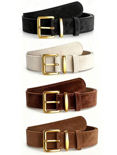 3pcs Women's Belts, Fashionable Accessory To Pair With Jeans, Casual Pants, Or Suit Jackets To Create Unique Styles
