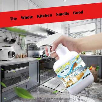 H4Cacle 厨房除臭喷雾，持久留香，家用浴室除臭空气清新剂 - 多用途除臭喷雾，适用于汽车、办公室、家庭、浴室、厨房、织物、衣橱，清新香氛