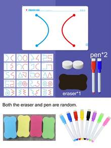 1set Left & Right Brain Development Card Game, Laminated Paper,Fine Motor Training Aids