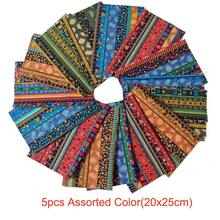 Fat Quarters Fabric Bundles, Colored Printing Fabrics Pattern Fabric Quilting Squares Handmade Patchwork Quarter Sheets Set For Sewing