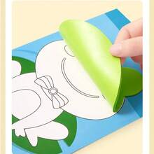 12片EVA泡沫3D贴纸 - 儿童DIY手工项目 | 卡通动物教育贴纸 | 儿童绘画套装 | 创意艺术活动套装，激发动手能力的趣味礼物 - 彩色 - 查看 9