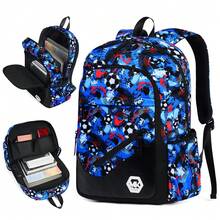 Mochila con estampado de fútbol para hombres, mochila escolar de moda con graffiti y color contrastante, mochila para portátil casual de gran capacidad y acolchada con múltiples bolsillos, adecuada para la universidad, vuelta al colegio, viajes y uso casual