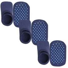 Kit 3 Pairs Of Children's Socks And Non-Slip Slippers For Girls And Boys, Lupo - 藏蓝色 - 查看 7