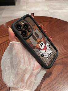 1 buc Carcasă de telefon moale rezistentă la șocuri, cu model de cowboy, tip fantomă de Halloween, de culoare solidă, TPU, compatibilă cu Apple și telefoanele