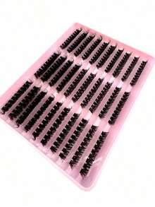 Fluffy Lash Clusters Thick Volume Lash Extension 9-17mm Cluster Eyelash Extensions 290pcs DIY Individual Lashes Wispy At Homelash Clusters,Eyelash Clusters,Individual Eyelashes,Lashes,Fake Lashes. !! !Random Style.