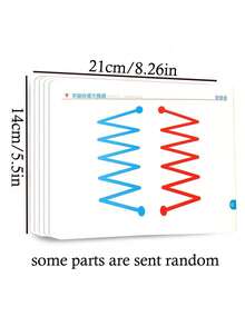 1set Left & Right Brain Development Card Game, Laminated Paper,Fine Motor Training Aids