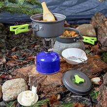 1-2 Person Outdoor Portable Camping Cookware Set, Includes Pot, Pan, Utensils For Backpacking, Hiking, Picnic - Camping Cooking Set - Camping Pot And Pan Set - Compatible With Backpacking/Portable Stove - Camping Kitchen Accessories - Multicolor - View 3