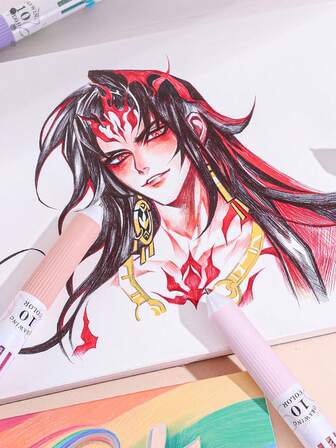 1pc Blue Fruit All Wood Pulp Ballpoint Pen Painting Notebook, 16K Super Thick High-Quality, Non-Bleed, Smooth Writing Sketchbook For Students