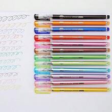 1 pieza Bolígrafo de punta fina multicolor, bolígrafo de diamante, bolígrafo de firma lindo, 12 colores, apto para tomar notas, arte, pintura, bolígrafo a base de agua de varios colores