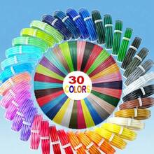 30-Color 3D Printing Pen Filaments, Suitable For Most 1.75mm Diameter PLA Filament 3D Printing Pens And 3D Printers On The Market; Accessories For 3D Drawing Tools - Multicolor - View 1