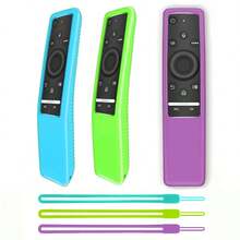 1 paquete de funda protectora de silicona para control remoto inteligente de Samsun serie BN59, antiperidida, a prueba de golpes, con efecto luminoso, funda protectora para control remoto inteligente Samsun 4K Ultra HDTV