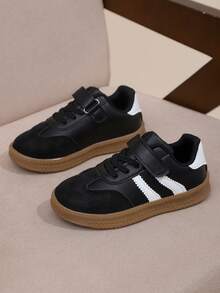 1 双儿童休闲运动鞋，时尚多功能鞋 - 黑色 - 查看 3