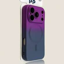 Funda magnética con degradado de color compatible con iPhone 17, 16, 15, 14 Plus, 13, 12, 11 Pro Max