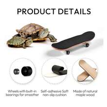Mini Turtle Skateboard With Anti Slip Pad, Smooth Rolling Wheel Design, Suitable For Pet Toys Of Turtles And Birds