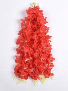 30/50pcs Artificial Wisteria Flowers, 3.75-Foot Artificial Flower Rope, Fake Hanging Flowers, Silk Wisteria Flower Garlands, Wedding Party Home Decoration, Green Wall Ceiling Flower Decoration, Perfect Wedding Hanging Decoration, Suitable For Parties, Birthdays, And Families - Multicolor - View 16