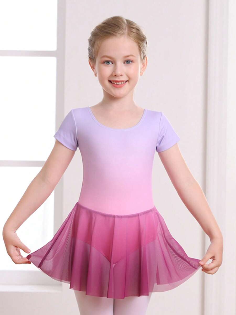 MdnMd Ballet Leotards For Girls Toddler Dance Ballet Leotard With Skirt ...