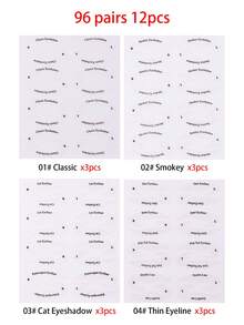 32 قطعة/4 مجموعات قوالب مكياج العين، ملصقات خط العين على شكل قطة، أدلة ظل العين وخط العين، قالب خط العين على شكل قطة، قوالب مكياج عين الثعلب، أدوات خط العين وظل العين للمبتدئين