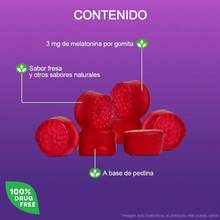 Suplementos Alimenticios como vitaminas:Gominolas de melatonina, suplemento para ayudar a dormir en adultos, 10 mg de melatonina por gominola, 90 gominolas con sabor a fresa, suplemento dietético. - Otros - Ver 2