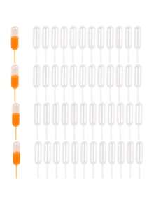 Cupcakes Pipettes, 50PCS 4ml Clear Plastic Transfer Liquid Dropper Pipettes, Suitable For Chocolate Or Strawberries Cupcakes, Ice Cream, Mini Cakes, Waffles, Children's Painting, Kitchen Supplies - long shape - View 8