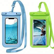 Large Waterproof Phone Bag, Waterproof Phone Case, Suitable For Phone 16 15 Pro Max, Galaxy S25 S24 S23 Ultra, IPX8 Waterproof Phone Protective Pouch, Essential For Beach And Travel - SJFST-pINK - View 8
