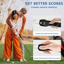 Grip Trainer, Club Grip Trainer Right Hand, Grip Swing Training Aid Golfer Proper Hand Position, Attaches To Most Handles - Xám - Xem 5